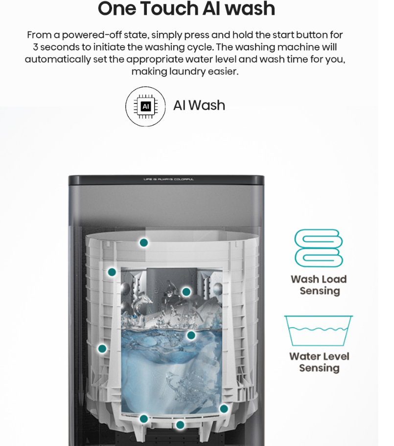HISENSE TOP LOAD WASHER 10.5KG WT105GE30