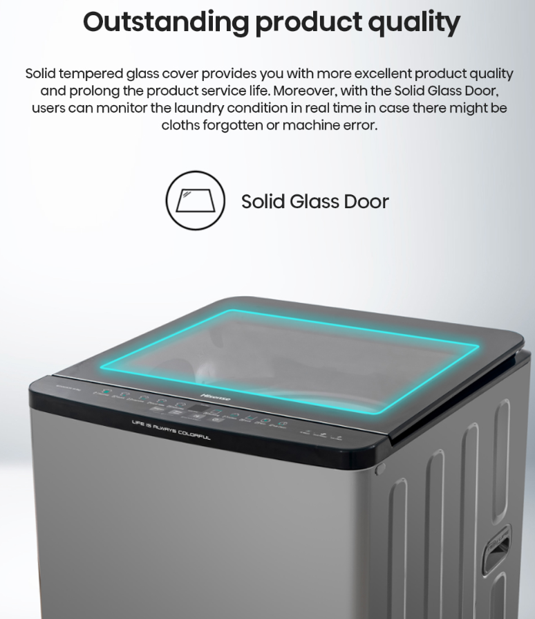 HISENSE TOP LOAD WASHER 10.5KG WT105GE30