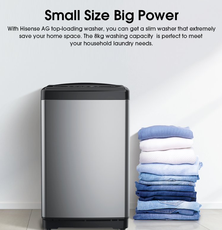 HISENSE TOP LOAD WASHER 8.0KG WTAG8511T