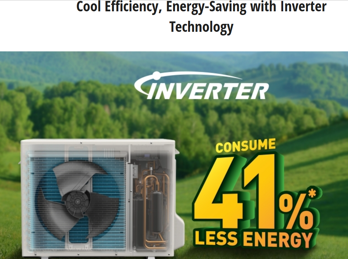 PANASONIC YU24AKH 2.5HP ECO INVERTER AIR COND (Without installation)