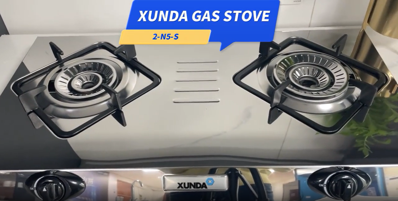 XUNDA STAINLESS STEEL GAS STOVE : 2-N5-S