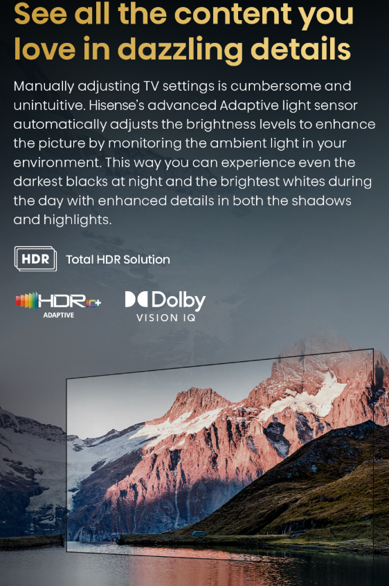HISENSE 55" 4K ULED TV 55U7H