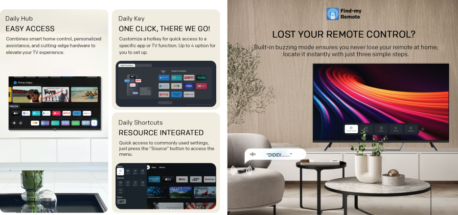 SKYWORTH 75" QLED+ EYE CARE SERIES GOOGLE TV 75SUE8100