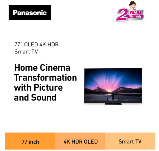 PANASONIC 77" OLED 4K HDR ANDRIOD TV TH-77LZ2000K