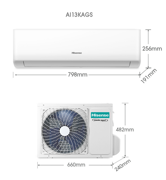 HISENSE AI13KAGS 1.5HP INVERTER AIR COND (Without installation)
