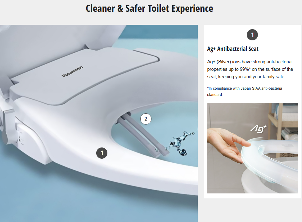 PANASONIC HYGIENIC EZY CLEAN DL-AR15DWM – D SHAPE