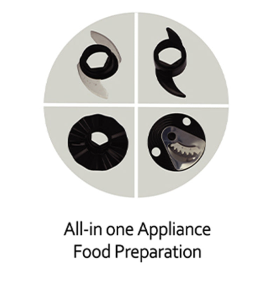 ELBA FOOD PROCESSOR EFP-K2480(BK) - BLACK (800W)