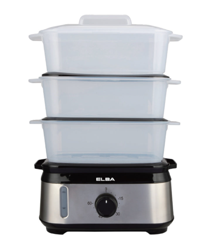 ELBA FOOD STEAMER EFS-M1038(SS) - 3 DETACHABLE LAYERS (10L)