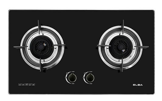 ELBA BUILT-IN 2 BURNER GLASS STOVE EGH-M8442G(BK) (4.8kW)