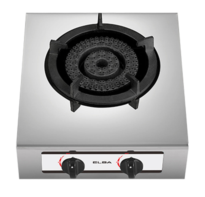 ELBA SEMI-COMMERCIAL GAS STOVE EGS-K6081(SS) - DOUBLE KNOB CONTROL (6.8kW)