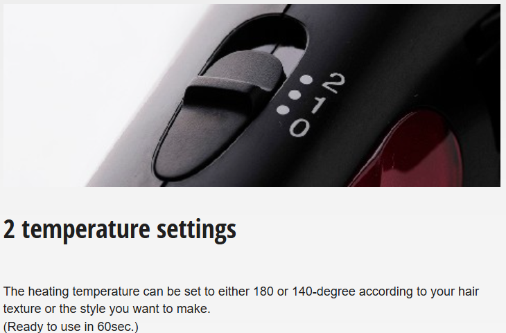 PANASONIC STYLING BRUSH IRON EH-HT40-K655