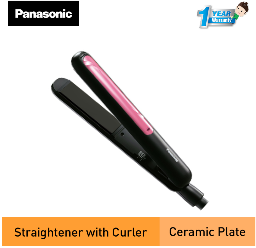 PANASONIC 2 WAY HAIR STRAIGHTENER & CURLER EH-HV21-K655