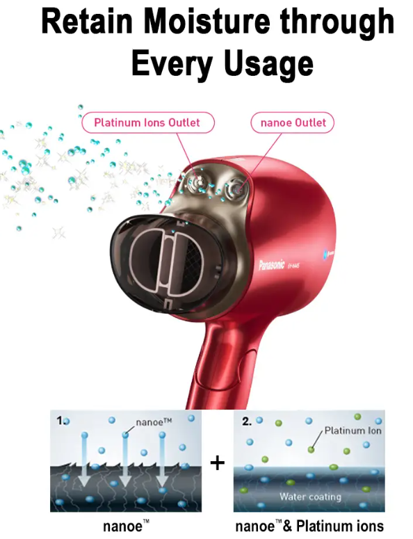 PANASONIC NANOCARE HIAR DRYER EH-NA45RP655