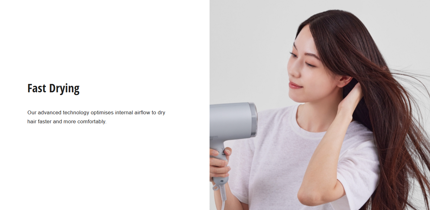 PANASONIC NANOCARE HAIR DRYER 1600W EH-NA7M