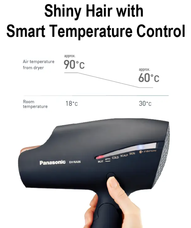 PANASONIC NANOCARE HAIR DRYER EH-NA98K655 NANOE™ AND DOUBLE MINERAL