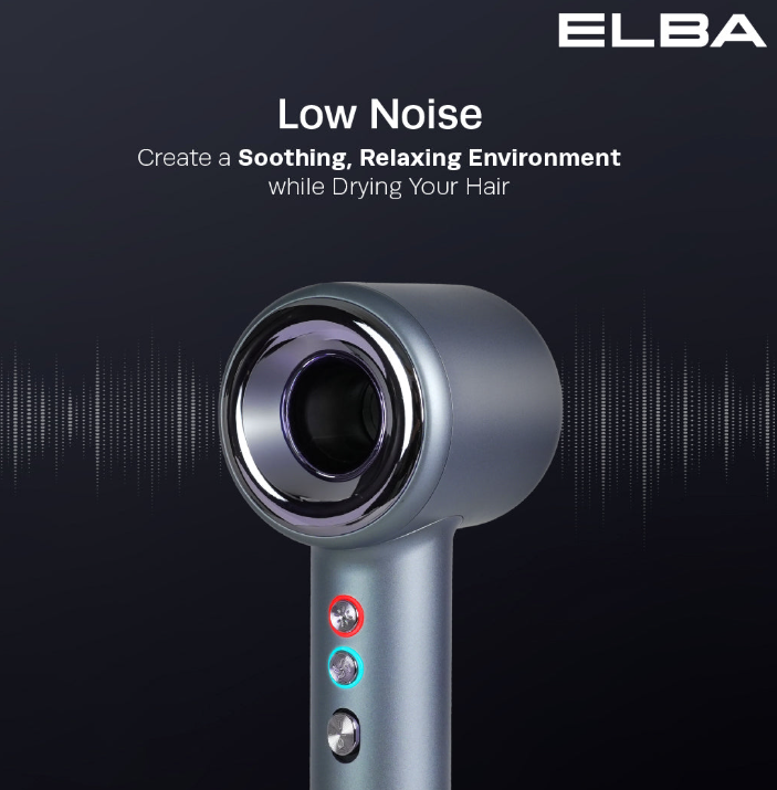 ELBA HAIR DRYER AIRLUX EHD-Q4643D(PP) - DC MOTOR, CANDY PURPLE (1,600W)