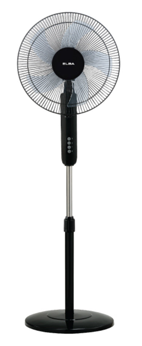 ELBA 16" STAND FAN ESF-J1656(BK) - 5 BLADES - BLACK (16 INCHES / 50W)