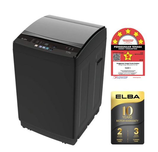 ELBA 10.5KG FULLY AUTOMATIC WASHING MACHINE EWT-R1053(GR)
