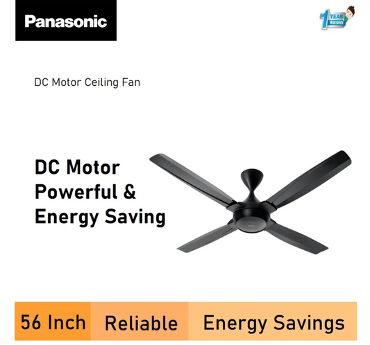 PANASONIC F-M14FEVBKH - (56 INCH) CEILING FAN 4-BLADE DC MOTOR CEILING FAN SLEEK & SMOOTH DESIGN