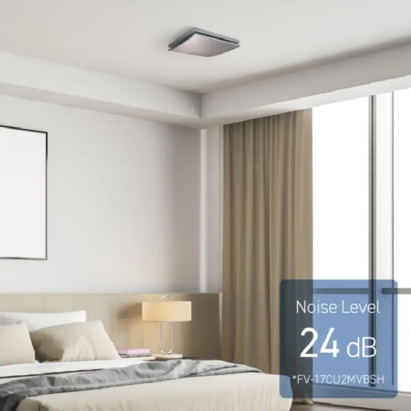 PANASONIC FV-17CU2MVBSH - 6.8" (17cm) CEILING MOUNT VF SLIM SERIES STYLISH AND QUIET