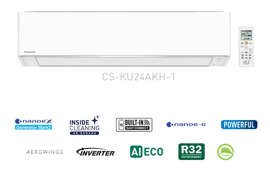 PANASONIC KU24AKH 2.5HP X-DELUXE INVERTER AIR COND (Without installation)
