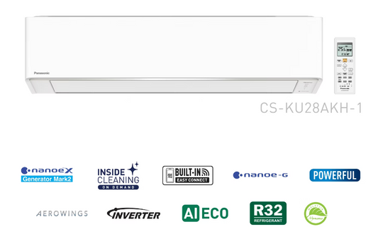 PANASONIC KU28AKH 3.0HP X-DELUXE INVERTER AIR COND (Without installation)