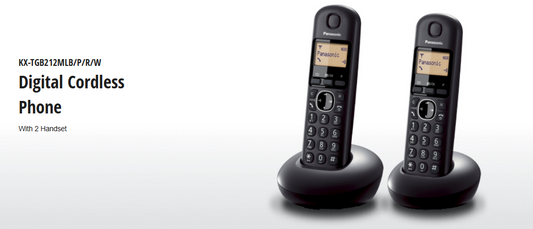 PANASONIC DIGITAL CORDLESS PHONE KX-TGB212MLB