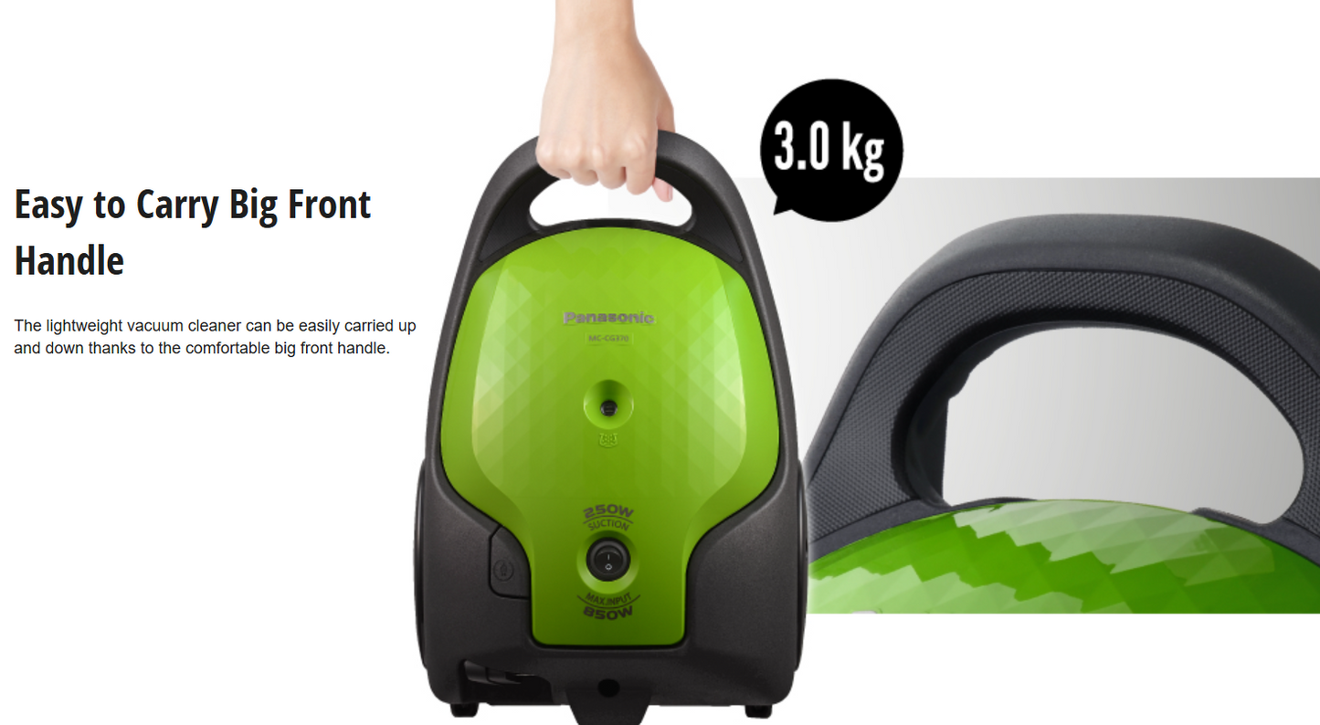 PANASONIC BAGGED VACUUM CLEANER MC-CG370GV47