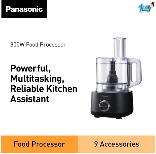 PANASONIC FOOD PROCESSOR MK-F510KSK WITH 9 ACCESSORIES FOR 25 Functions