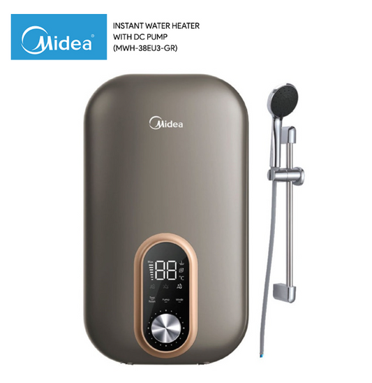 MIDEA INSTANT WATER HEATER WITH DC PUMP MWH-38EU3-GR