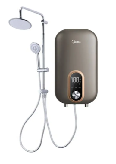 MIDEA 3.8kW WATER HEATER WITH DC PUMP PLUS RAIN SHOWER MWH-38EU3-RS-GR