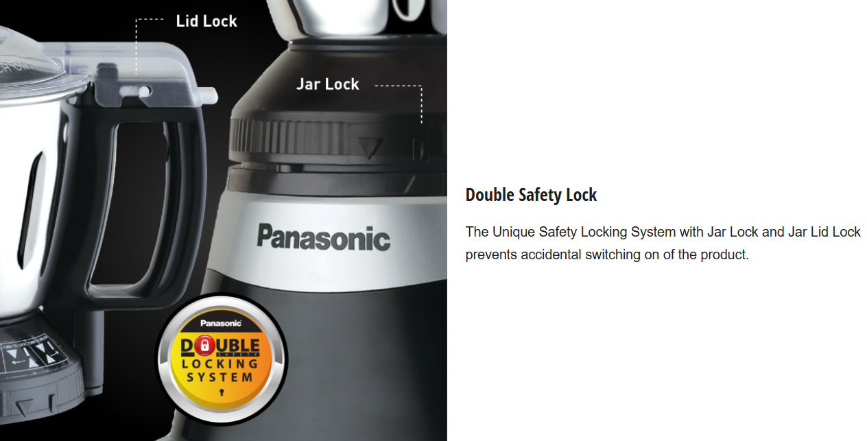 PANASONIC 2000W 3 JAR MIXER GRINDER MX-AE365KSK
