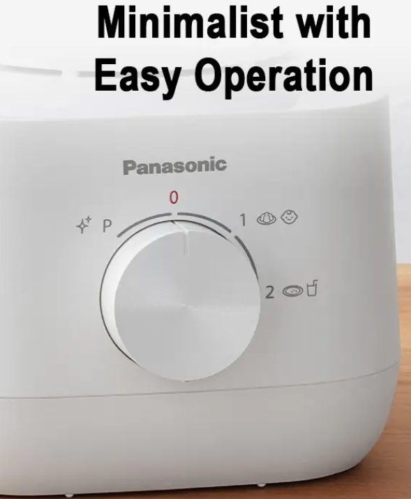 PANASONIC 1.5L BLENDER MX-EP5171 (WHITE) WITH 2 PLASTIC JUGS AND 1 DRY MILL FOR JUICE, SMOOTHIES, SOUP AND SPICES