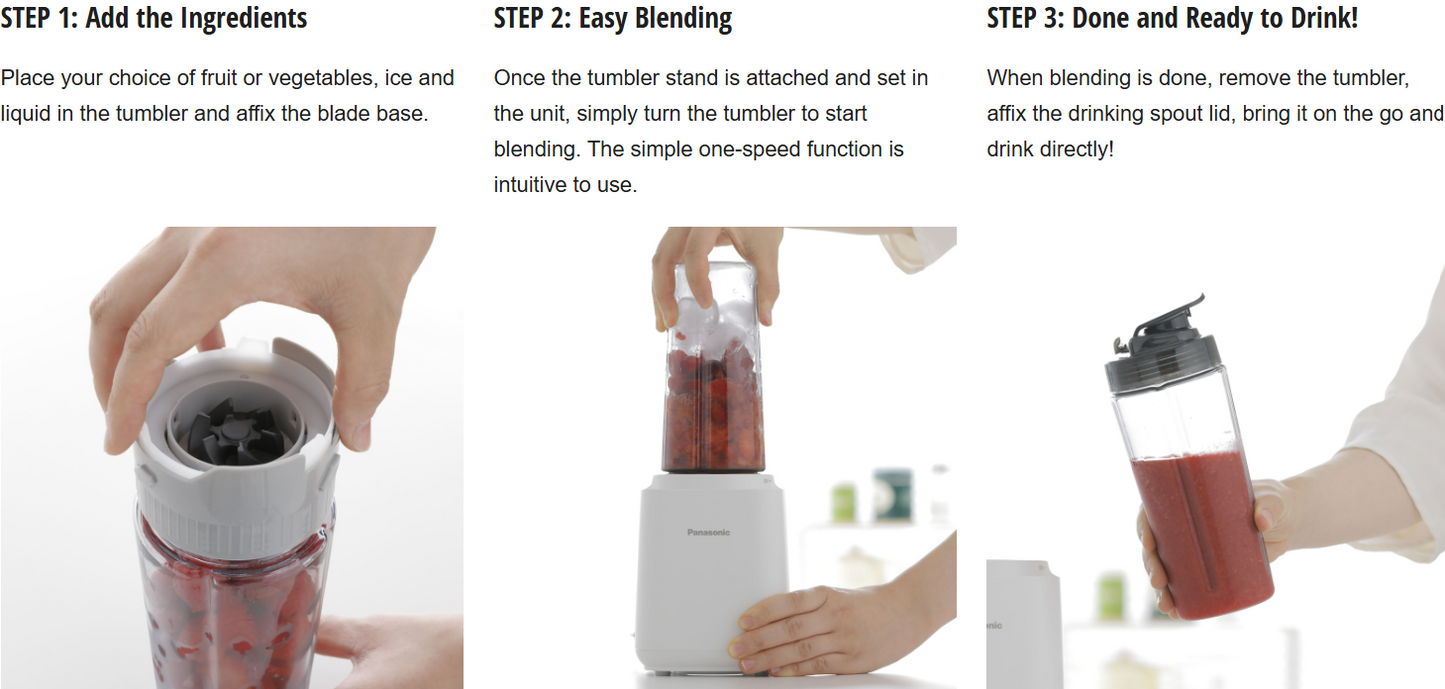 PANASONIC TUMBLER BLENDER MX-XP103WSK