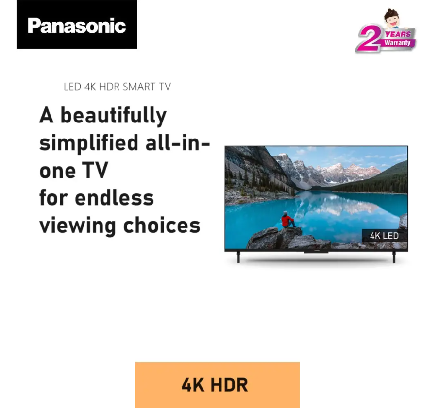PANASONIC 75" 4K HDR GOOGLE TV TH-75MX800K