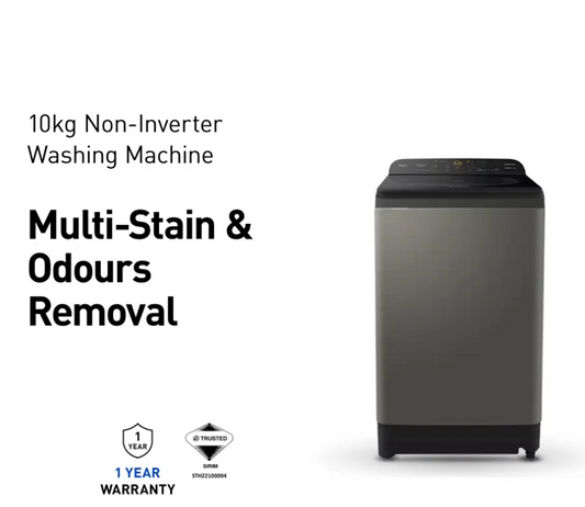 PANASONIC 10KG TOP LOAD WASHING MACHINE FOR STAIN CARE NA-F100A9DRT