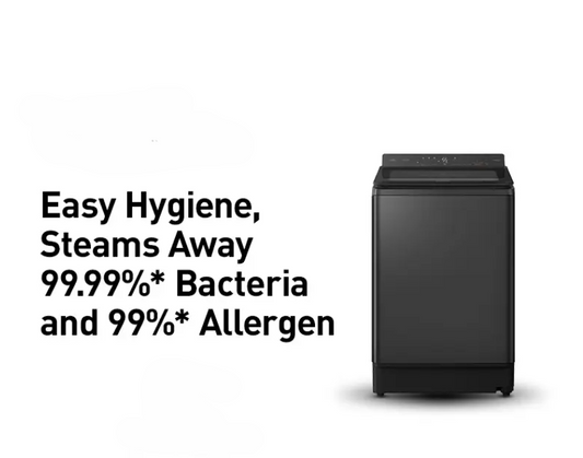 PANASONIC 14.5KG INVERTER & HOT WASH TOP LOAD WASHER NA-FD145V3BT
