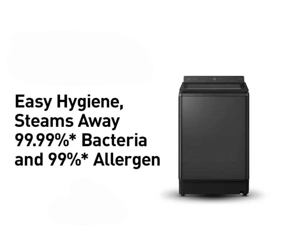 PANASONIC 16.5KG TOP LOAD WASHING MACHINE NA-FD165V3BT