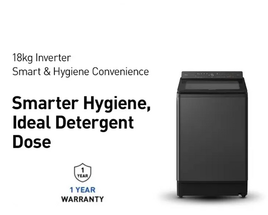 PANASONIC 18KG SMART TOP LOAD WASHING MACHINE NA-FD180W3BT