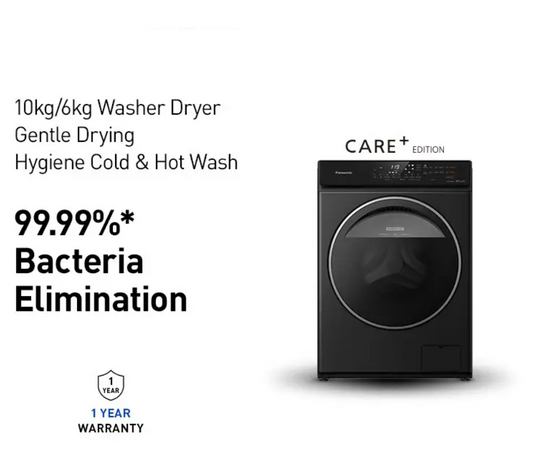 PANASONIC 10/6kg FRONT LOAD WASHING MACHINE WITH DRYER NA-S106FR1BM