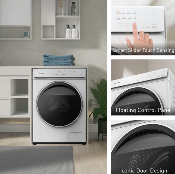 PANASONIC 11.5kg SMART WASH FRONT LOAD WASHING MACHINE NA-V115FA1WM