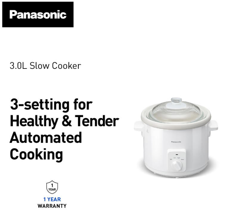 PANASONIC 3.0L SLOW COOKER NF-N31AWSK