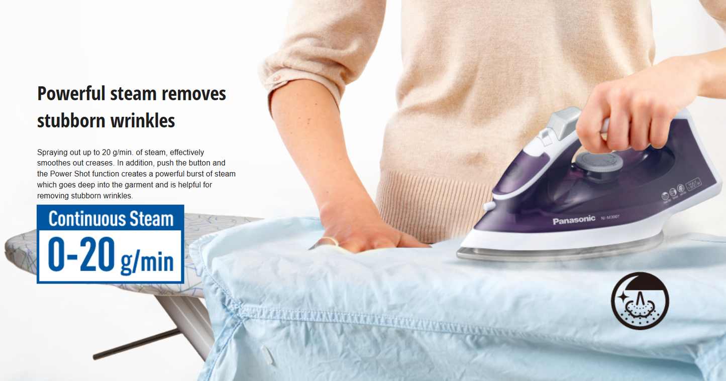 PANASONIC M SERIES STEAM IRON - LIGHT & EASY NI-M300TVSK