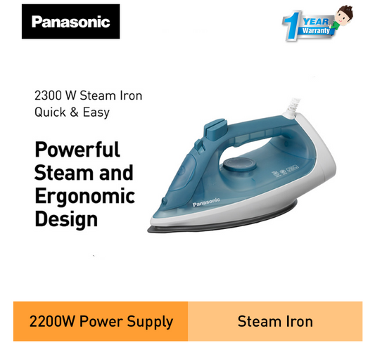 PANASONIC STEAM IRON WITH POWERFUL STEAM FOR QUICK & EASY IRONING NI-S430GSK