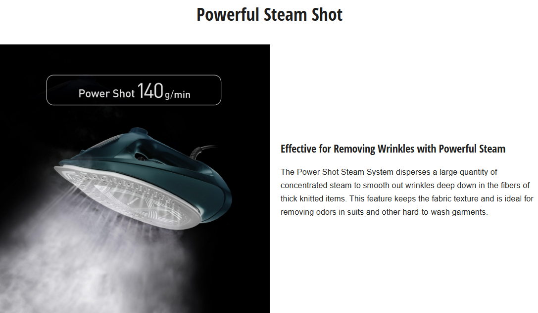 PANASONIC STEAM IRON WITH MAX 2400W POWERFUL STEAM AND BIG SOLEPLATE NI-U450GSK
