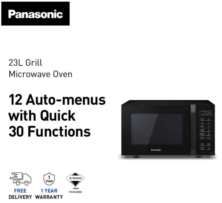 PANASONIC 24L GRILL &  MICROWAVE OVEN NN-GT35NBMPQ