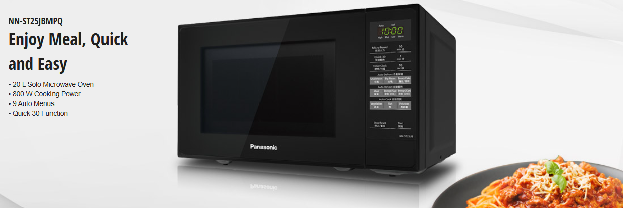 PANASONIC 20L MICROWAVE OVEN NN-ST25JBMPQ