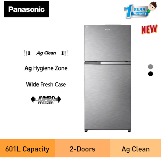 PANASONIC 610L INVERTER 2 DOOR REFRIGERATOR NR-TZ601BPSM