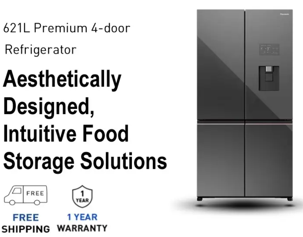 PANASONIC PREMIUM 4 DOOR REFRIGERATOR NR-XY680YMMM