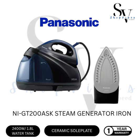 PANASONIC ANTI-CALC NI-GT200ASK STEAM GENERATOR IRON